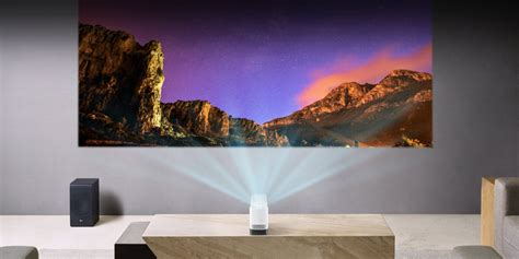 LG's 1080p Short Throw Laser Projector creates a 100-inch image from 1. ...