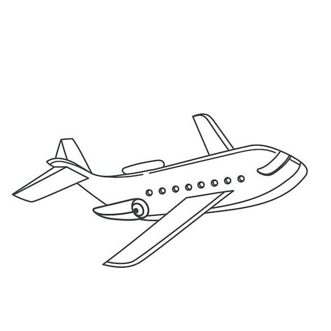 Premium Vector | Airplane outline icon | Airplane outline, Outline, Icon