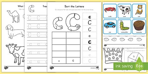 Letter C Worksheet And Activity Pack | Alphabet Resources