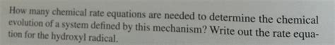 Solved Consider the following elementary reaction mechanism | Chegg.com