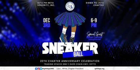 Sigma Psi Zeta Chapters 20th Anniversary Sneaker Ball | 6435 Crain Hwy ...