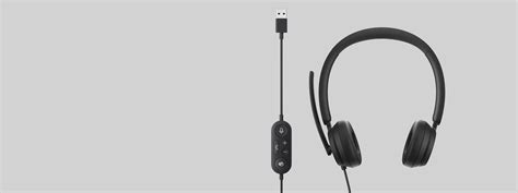 Microsoft Modern USB Headphones with Noise Reducing Microphone ...