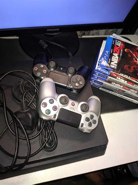 PS4 Slim with Games, Video Gaming, Video Games, PlayStation on Carousell