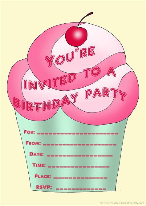 Birthday Invitations Free Printable