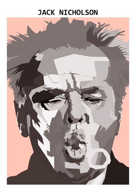 'Jack Nicholson actor' Poster, picture, metal print, paint by NGUYEN ...