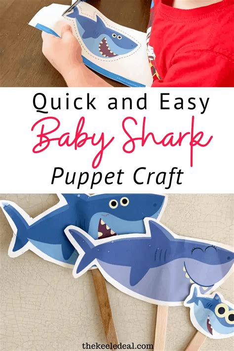 Quick and Easy DIY Baby Shark Puppets - The Keele Deal