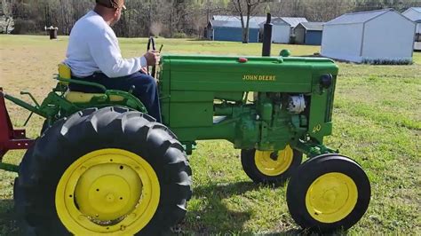 1954 John Deere 40 Plowing Two Gardens - YouTube