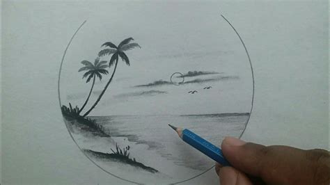 Beach Scene Sketch