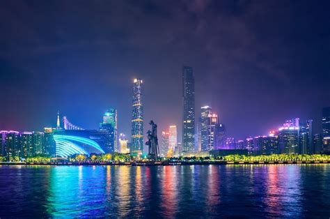 Premium Photo | Guangzhou skyline. guangzhou, china