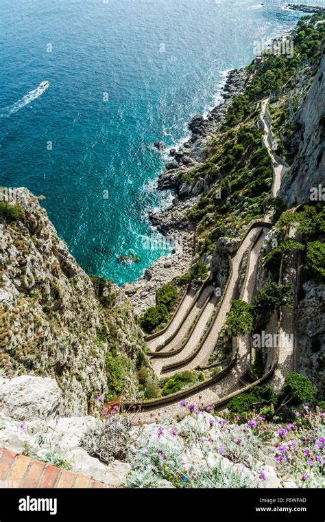 Via Krupp, Capri, Campania, Italy Stock Photo - Alamy