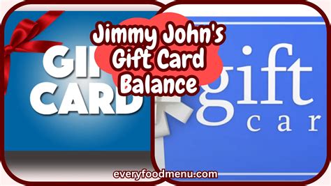 Jimmy John’s Gift Card Balance (2024)