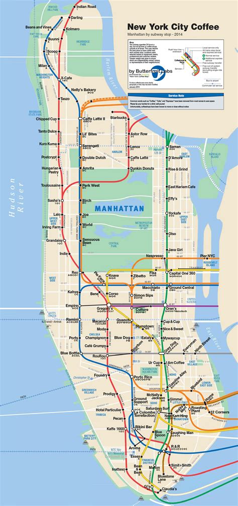 Metro de Nueva York - Mapa de las líneas y horario en NY