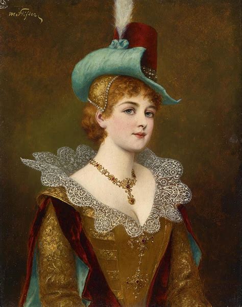 Noble Woman Painting by Moritz Stifter - Pixels