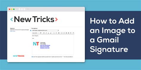 How to add an image to your Gmail signature