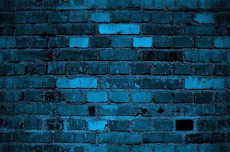 Blue brick wallpaper | Textured brick wallpaper, Black brick wall ...