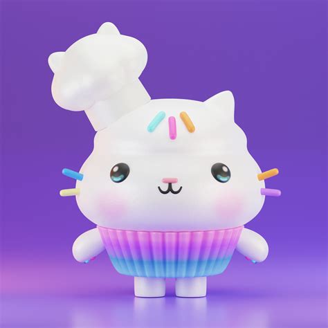 ArtStation - GABBY DOLLHOUSE- Cakey cat