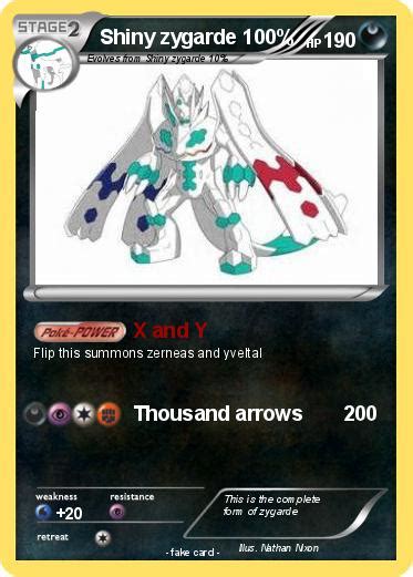 Pokémon Shiny zygarde 100 100 - X and Y - My Pokemon Card