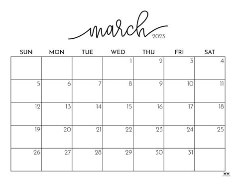 March 2023 Calendar Printable Free Pdf – Get Calendar 2023 Update