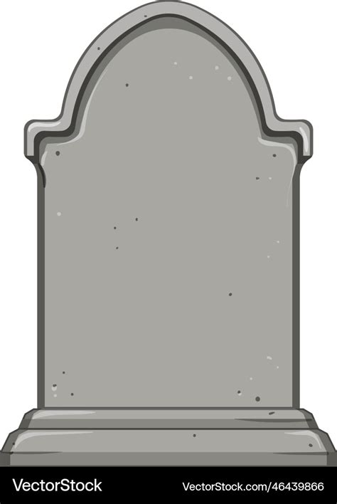 Grave headstone cartoon Royalty Free Vector Image