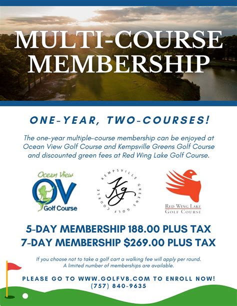 Membership - Virginia Beach Golf Management