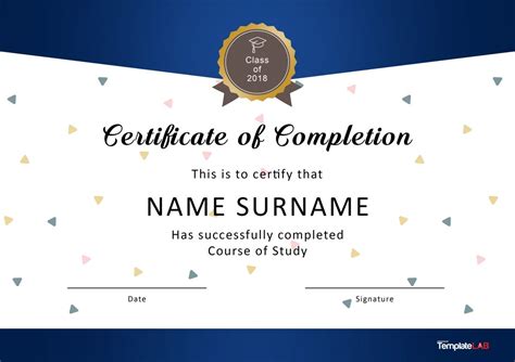 23 Free Certificate of Completion Templates [Word, PowerPoint]