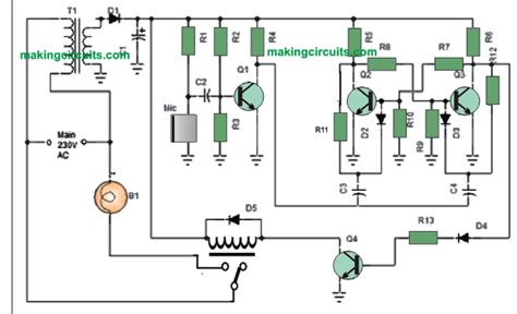 Simple Clap Switch Circuit using Transistors (Tested)