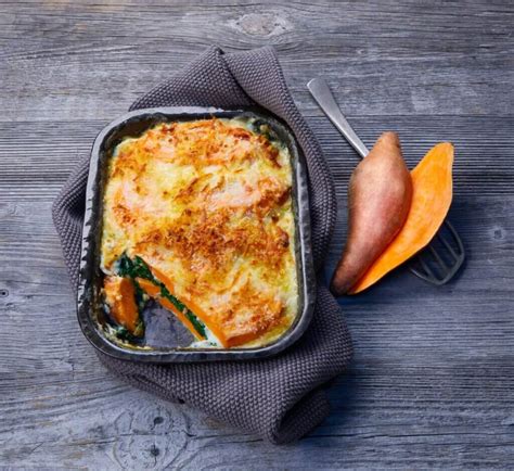 Sweetpotato Spinach Lasagna - North Carolina Sweetpotatoes