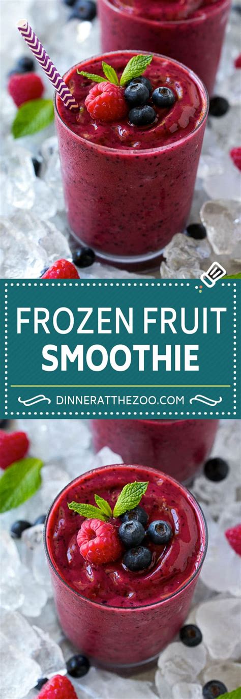 Frozen Fruit Smoothie - Dinner at the Zoo