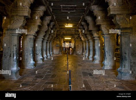 Hallway Leading to the Lingham Inside Brihadishwara Hindu Temple in ...