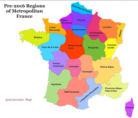 Customizable Maps of France, and the New French Regions | GeoCurrents