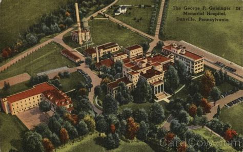 George F. Geisinger Memorial Hospital Danville, PA Postcard