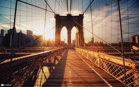 Brooklyn bridge sunset wallpaper | 1920x1200 | #21161