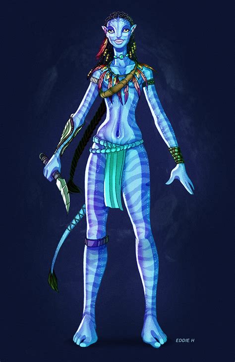 Neytiri Cartoon - Avatar by EddieHolly on DeviantArt