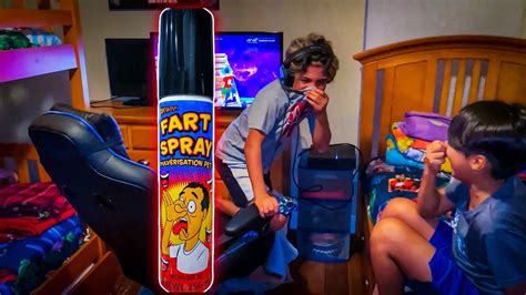 FART SPRAY PRANK!! For 24 HOURS *FUNNY* | Gener8tion Family Vlog! - YouTube