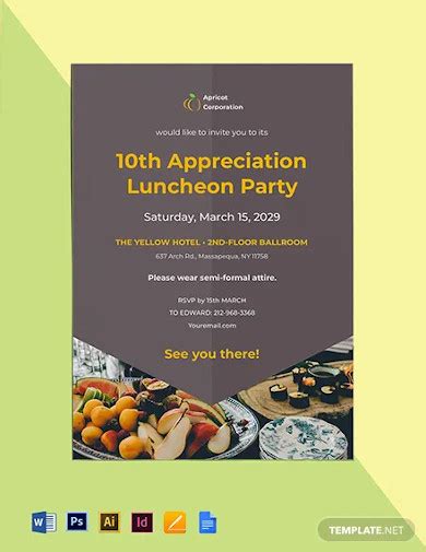 Employee Appreciation Luncheon Invitation