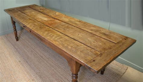 Huge 9 Ft Long Victorian French Country Farmhouse Antique Kitchen Table ...