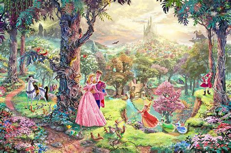 Thomas Kinkade's Disney Paintings - Sleeping Beauty - Walt Disney ...