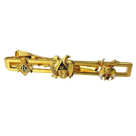 Masonic Tie Bar - Mason, Scottish Rite and Shrine