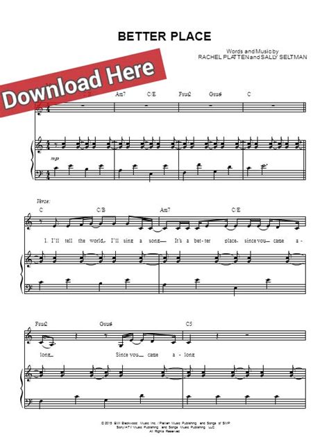 Rachel Platten - Better Place - Download Chords, Notes & Sheet Music