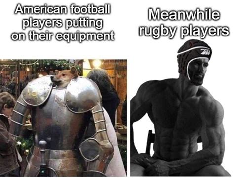 American football players vs rugby players - Meme by TaylorStep ...