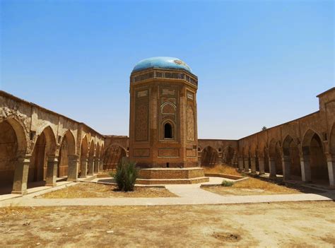 A red church inside Kirkuk Citadel