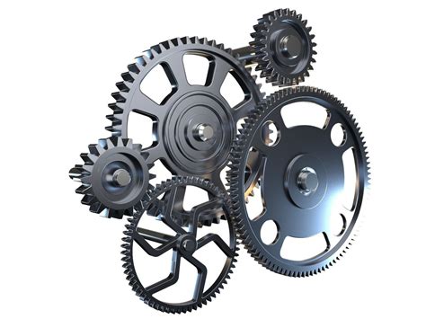 Gear mechanism v2 3D | CGTrader