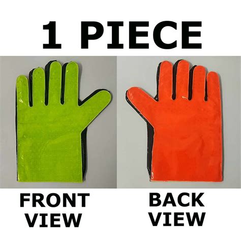 TRAFFIC GLOVES SAFETY REFLECTIVE GLOVES REFLECTORIZED ( 1 PIECE ...