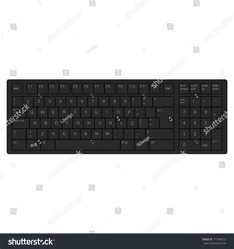 Keyboard Vector Illustration Stock Vector (Royalty Free) 171498152 ...