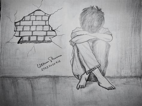 Sad Boy Sketch Photo Download - Depressing Wallpapers | Bocorawasuit