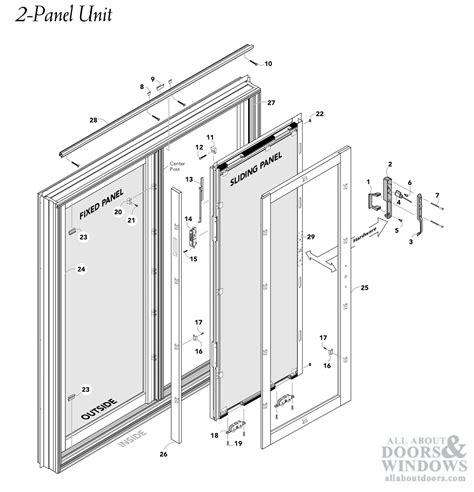 Pella Sliding Screen Door Latch Parts