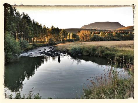 Setting sun on the Mooi river, Kwazulu-Natal, South Africa Mooi River ...