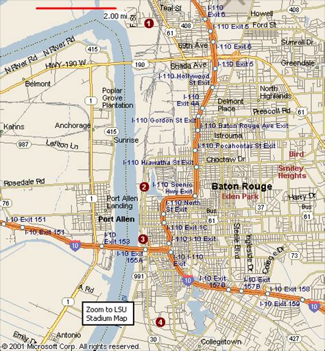 Baton Rouge Map - ToursMaps.com