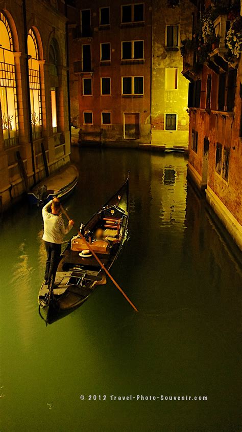 Gondola ride by night, Venice, Italy by Karim Kanoun - Photo 15428961 ...