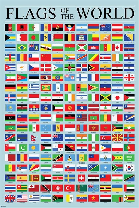 Buy s of The World Classroom Reference Chart National Countries Country ...